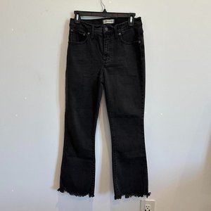 Madewell cali demi boot dark gray/washed black jeans! (W28)
